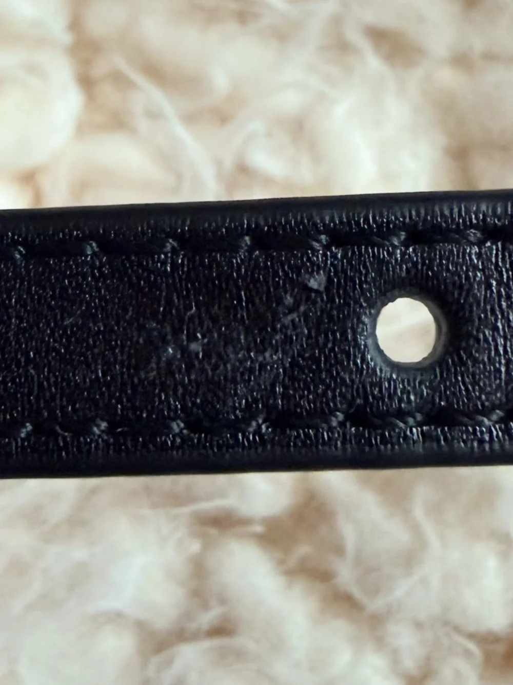 Tory Burch Gray Wool & Leather Bow Tie Dog Collar Size Large Wedding Luxury